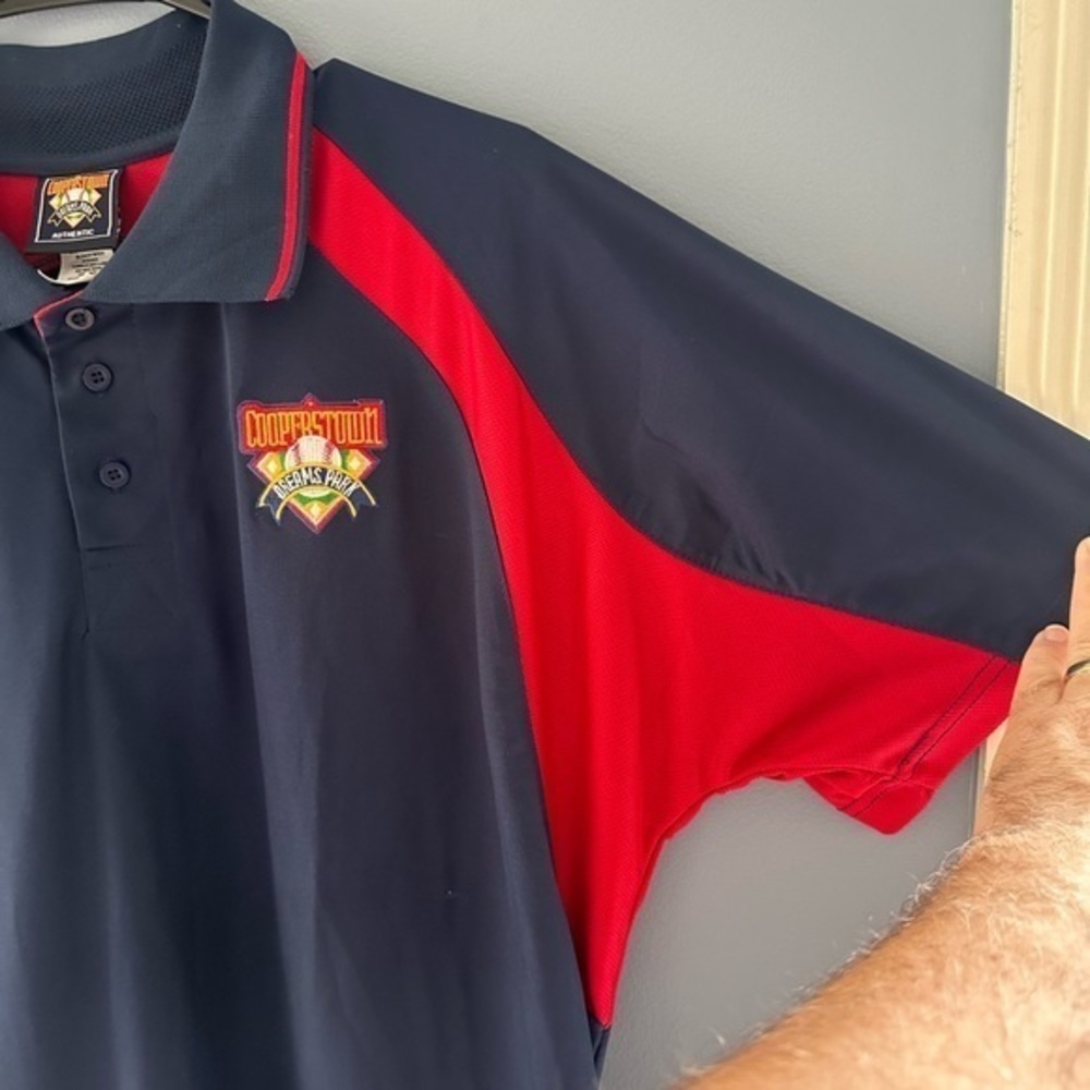 Cooperstown Dreams Park Polo Shirt Large Blue Baseball‎ Golf Authentic Mens - Picture 4 of 6
